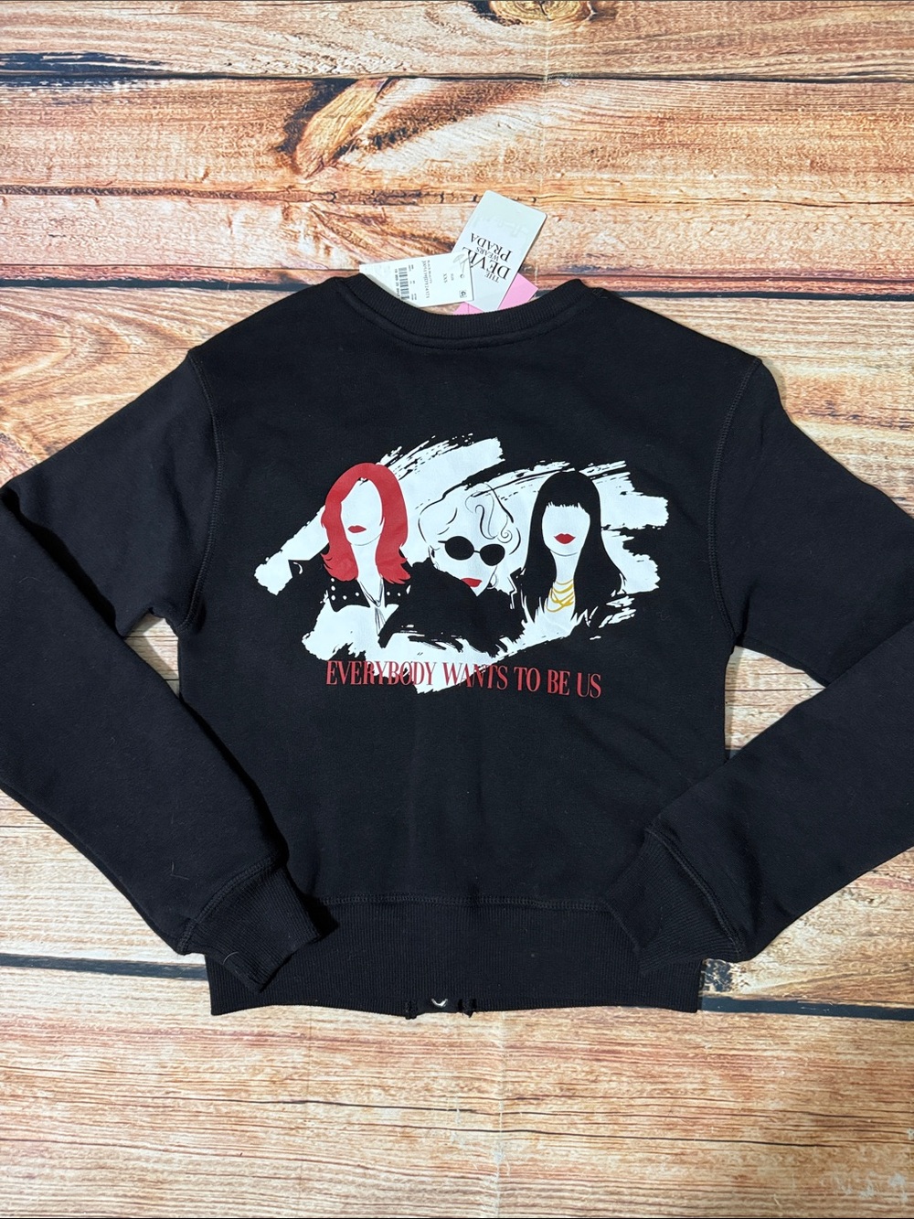 The Devil Wears Prada Snap-Front Cardigan Sweatshirt | Size XXS NWT - Picture 3 of 3